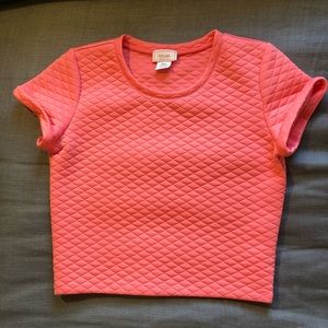 Love...ady  cropped quilted top (small)